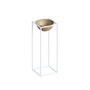 Aberto Design Maceta Decorativa GED-021-C Blanco y Dorado